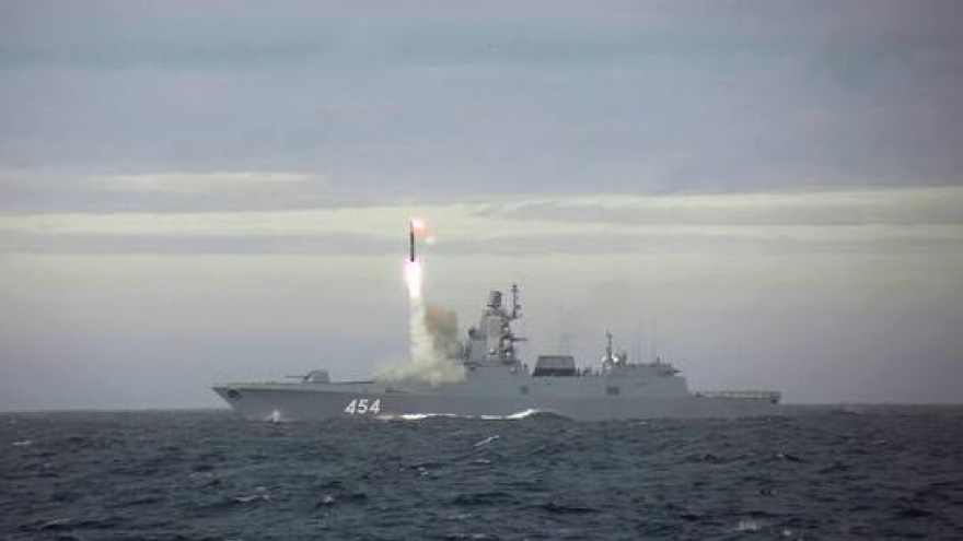 Tàu chiến đầu tiên trang bị "vũ khí độc đáo" của Nga đi vào hoạt động